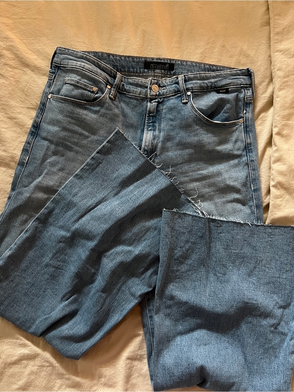 Mavi Grace Light Blue High-Rise Wide-Leg Jeans - Picture 3 of 8